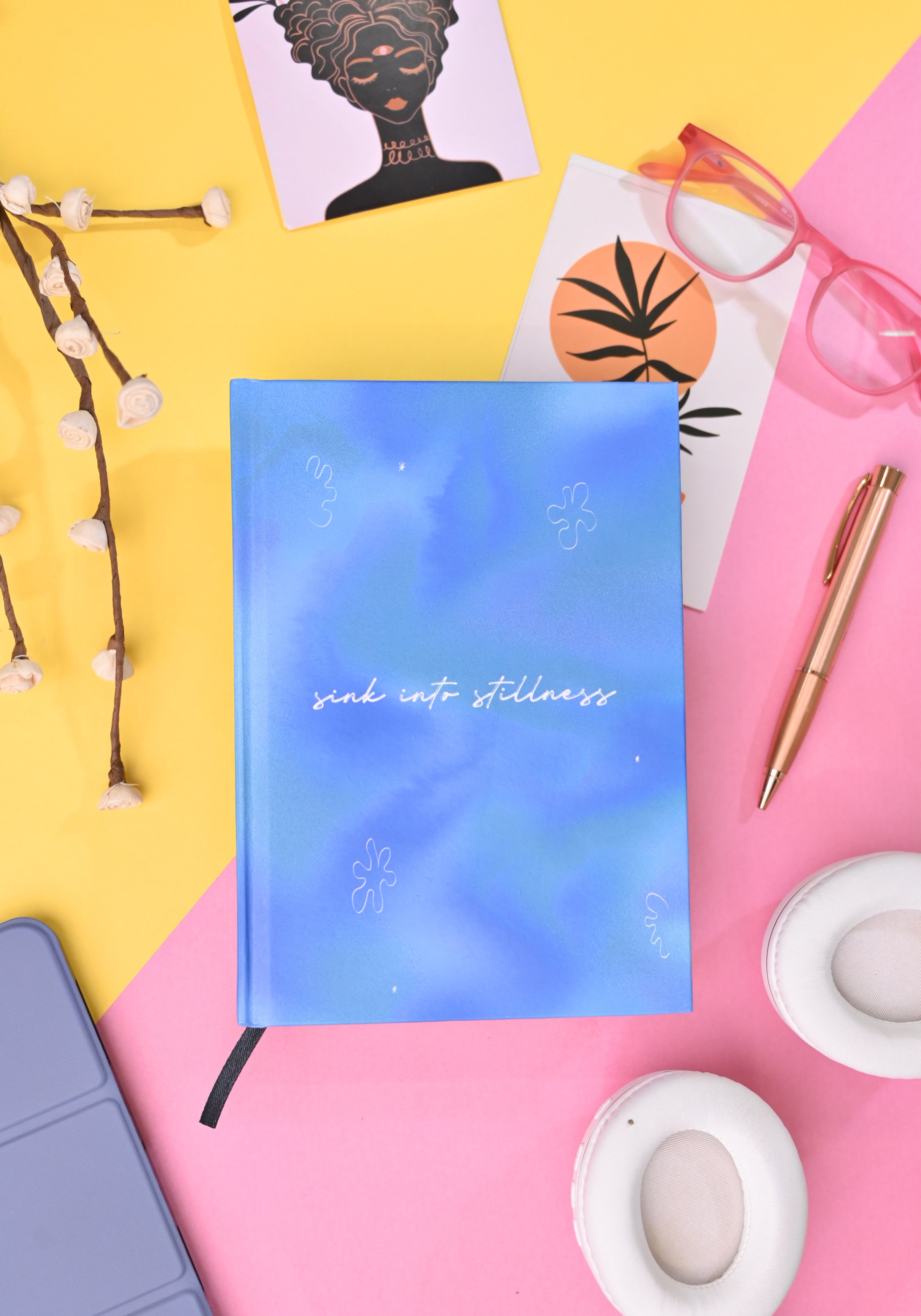 Sink Into Stillness Plain Journal